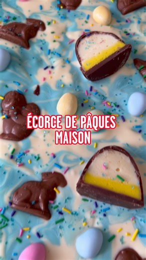 Une écorce facile à faire à la maison et remplie de plaisirs chocolatés! 😋✨ // A bark that's easy to make at home and full of chocolatey goodness! 😋✨ | Chocolats Favoris