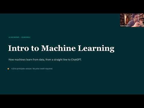 Intro to Machine Learning (AI Saturdays)