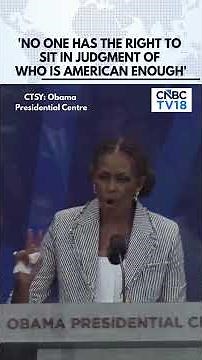 Michelle Obama Says America Has No Time For Cynicism Or Complacency | N18G | CNBC TV18