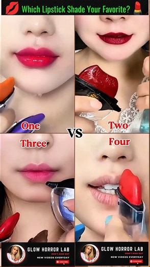 💋 Pick Your Lipstick Vibe💄 Nude vs Red #lipstick #makeup #beautyshorts #glowhorrorlab #shorts #viral