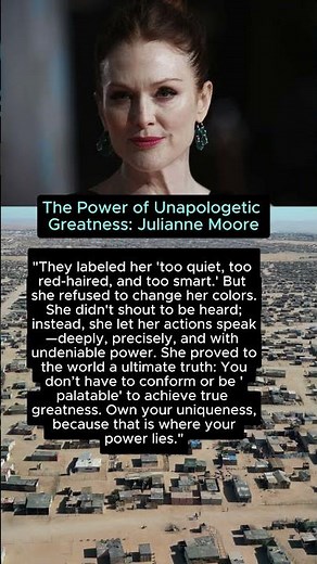 The Power of Unapologetic Greatness: Julianne Moore