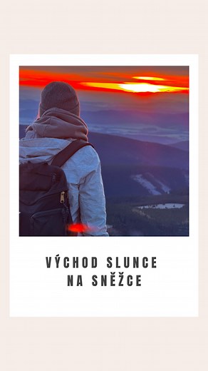 494K views · 11K reactions | Byl to hodně bláznivej nápad, ale nelitovali jsme ani chvilku!  ☀️Jeden z nejkrásnějších východů slunce, kterej jsme kdy viděli!   Být na nejvyšší hoře v Česku a vidět, jak se všechno probouzí, má prostě svoje kouzlo ✨凉 Takže jestli jste stejný šílenci jako my, tohle fakt stojí za to  ️Jen si předem zkontrolujte počasí, ať máte jistotu a užijete si to naplno! ️ | Itinerantur | Facebook