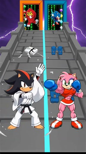 Shadow vs Amy Rose which one won? 👀 #sonic #shorts #animation