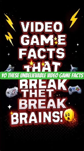Unbelievable Video Game Facts That'll Break Your Brain! 🤯🎮 #GameFacts #RetroSecrets #GamingTrivia