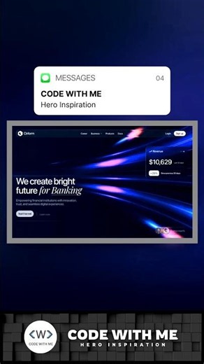 Next-Level Banking Website UI/UX Design 🚀 | Web Design Inspiration #Shorts
