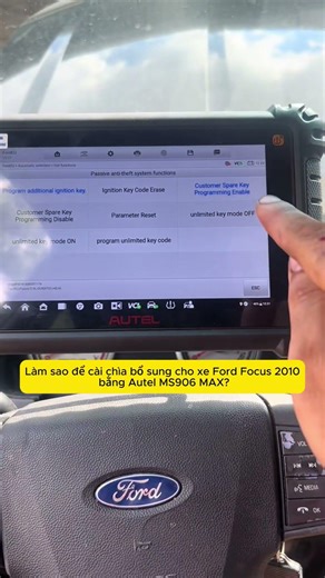 Autel ms906 max key programming for a 2010 Ford Focus #autel #cardiagnostictool #ms906max #ford