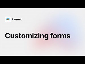 Building forms in Plasmic (basics)