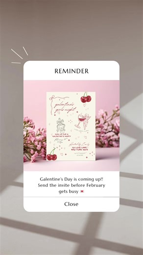 Editable Galentine’s Day Invitation Template