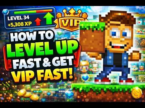 Level up and unlock VIP fast | Pixel Worlds
