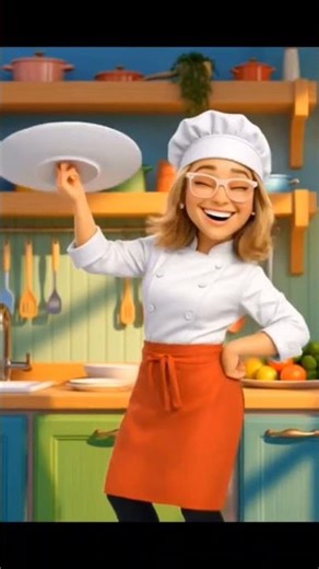 karaokê dança na cozinha