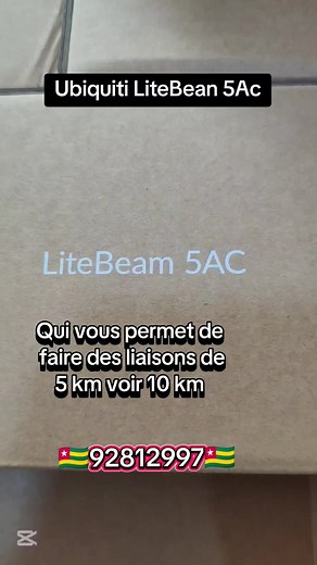 Ubiquiti LiteBeam 5AC : Connexion Illimitée jusqu'à 10 km