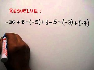 SUMA Y RESTA - NÚMEROS ENTEROS - Add and Subtraction of whole numbers