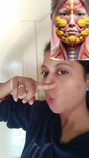 Daily 1 Minute Face Exercise for Sharp Jawline! 🔥 #FaceYoga