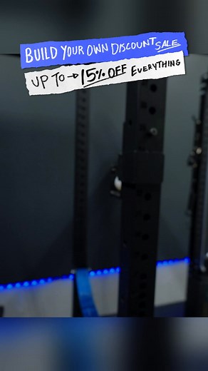 POV: You’re building your dream home gym. Bars, plates, a rack, customized your way. And for a limited time, the more you build, the more you save. Don’t weight... this is your sign to start building. 🔨 | Bells of Steel