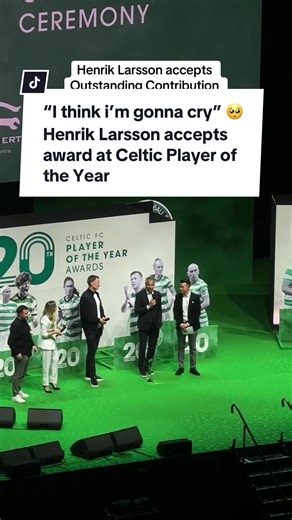 Henrik Larsson Receives Emotional Award at Celtic Player of the Year