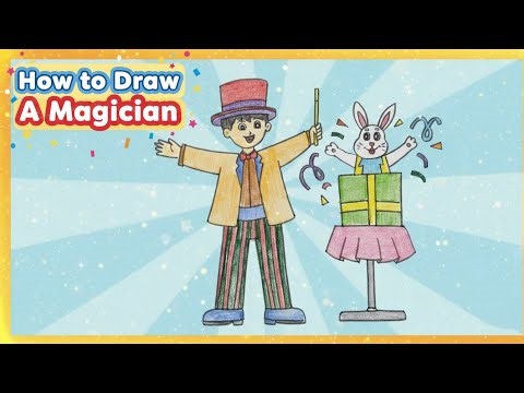 Easy Drawing : Magician | How to Draw A Magician | ‪@KalakritArtStudiobyKanika‬