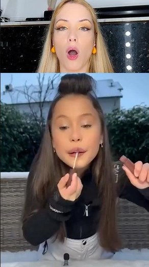 Make-up tutorial by 8 years old 🫶yes or not? #makeup #tutorial #makeuptutorial #girls #funny #cute