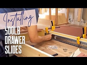 Installing 500lb Drawer Slides In Your Van | Van Build Series Ep. 24