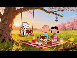 Snoopy’s Peaceful Spring Field Moment 🌸🎧 Gentle Lofi Music for Relax & Focus