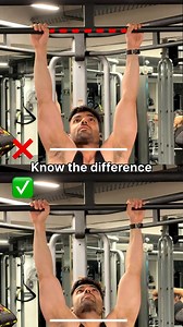215K views · 1.3K reactions | Pull-up form check! ✅ Chin above the bar = real reps  ❌ Just head-level = half the grind Master the basics before flexing the numbers! 易 #KnowTheDifference #pullups #backworkout #calisthenics #strengthtraining #fitnessmotivation #fitfam #fitspo #fitindian #sidfitfacts #workouttips #fitnesstips | Sidfitfacts | Facebook