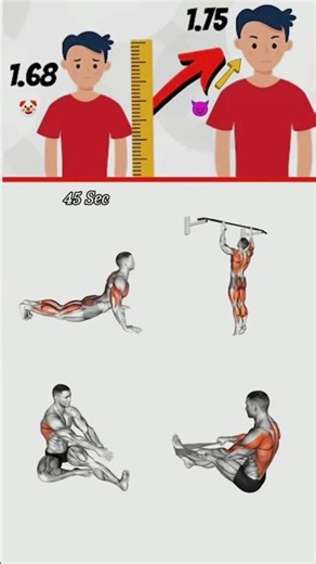 Height Growth Workout Increase Height Naturally at Home |Stretching& #shorts #Bodyweight #Exercises