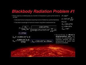Blackbody Radiation Example Problem #1