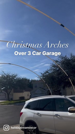 How to Make Christmas Archways Over a 3-Car Garage