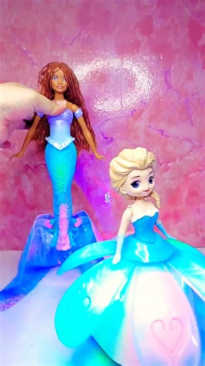Super cool Transforming Princess Elsa N Ariel mermaid