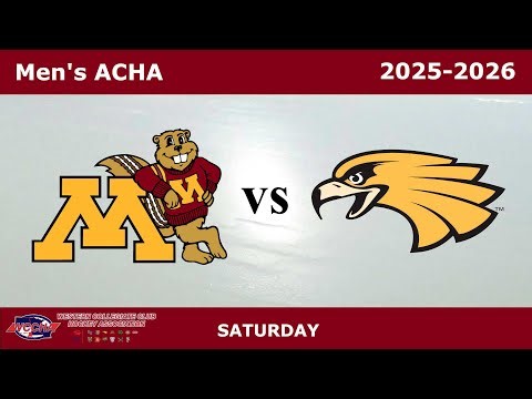 UM Gophers vs. UMC Eagles | Game 2 | ACHA MD2 | College Hockey | 2025-2026 | Senior Night