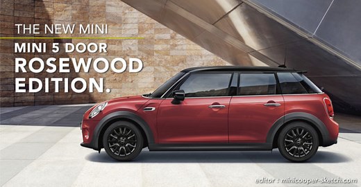大人気のMINI5ドアに限定車「ローズウッドエディション」登場！ | MINI COOPER Sketch