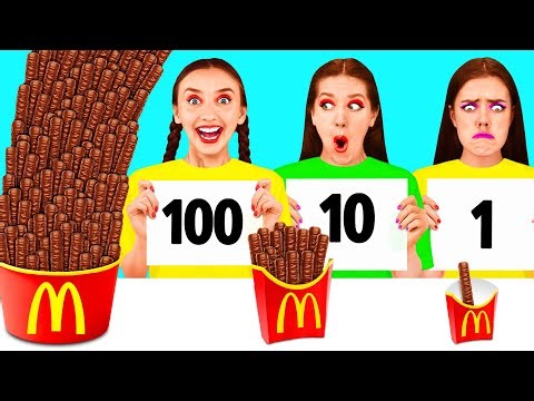 100個重ねフードチャレンジ | 面白いチャレンジ