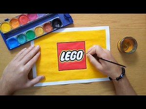 How to draw a LEGO logo