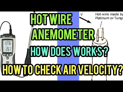 How to check the air velocity by hot wire anemometer with working principle