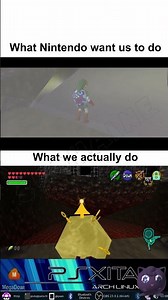 what nintendo wants us to do vs what we actually do - oot version 61 #shorts