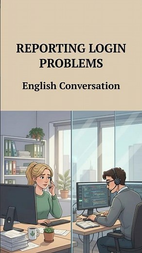 Reporting Login Problems - English Conversation #Shorts