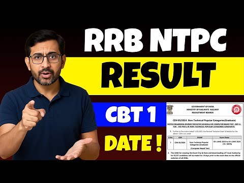 RRB NTPC Result 2025 | RRB NTPC Graduate Level Result 2025 | Direct Link, Cut Off & Merit List