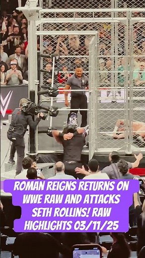 Roman Reigns Returns on WWE Raw and Attacks Seth Rollins! Highlights 03/10/25 #romanreigns #wwe #raw