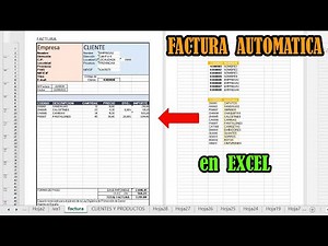 CREAR FACTURA AUTOMATICA en EXCEL