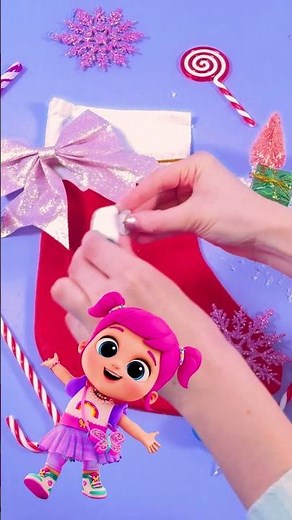 Decorating Christmas Stockings 🧦 #shorts #nurseryrhymes