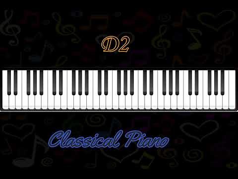 D2 classical piano note