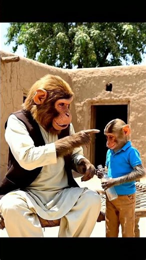 500 Rupay Ke Liye Bottle? Monkey Ka Prank 🍾😂 #comedy #viral