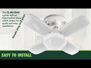 Pinegreen Lighting LED 4-Panel Universal Folding Bulb 6000 Lumens Model# CL-BU-G60