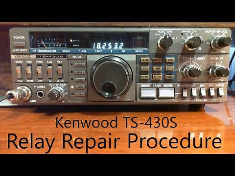 Kenwood TS-430S Relay Repair - Strange Way to Fix a Radio