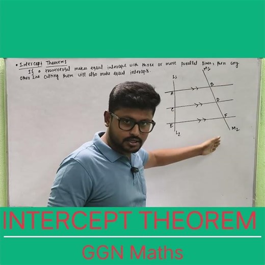 Statement of Intercept Theorem #education #midpointtheorem #maths #mathematics