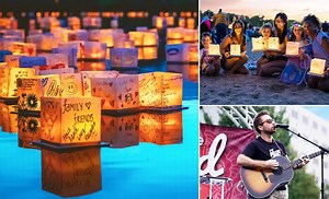 4K views | Experience an event unlike any other. Enjoy the magic and beauty of the lanterns as messages of hope, love, and healing create an awe-inspiring night. | Water Lantern Festival | Facebook