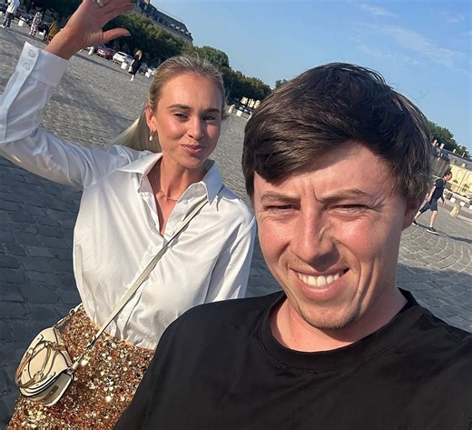 Matt Fitzpatrick’s wife shares sneak peek as the PGA star shines in red and green at Christmas Eve party