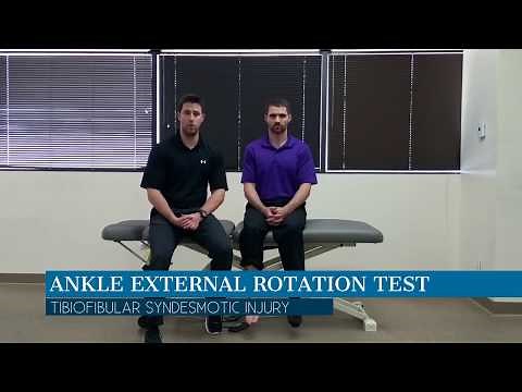 Ankle External Rotation Test
