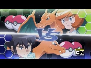 Pokemon XYZ battle: Charizard X vs Charizard Y