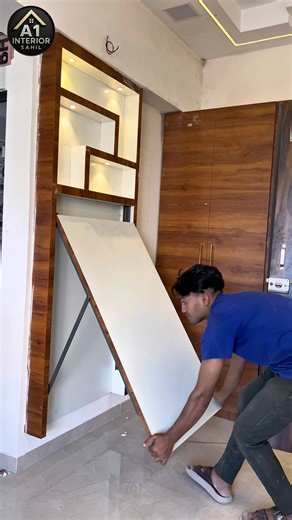 wallmount folding dining table || space saving dining table #interiordesign #shorts #viral