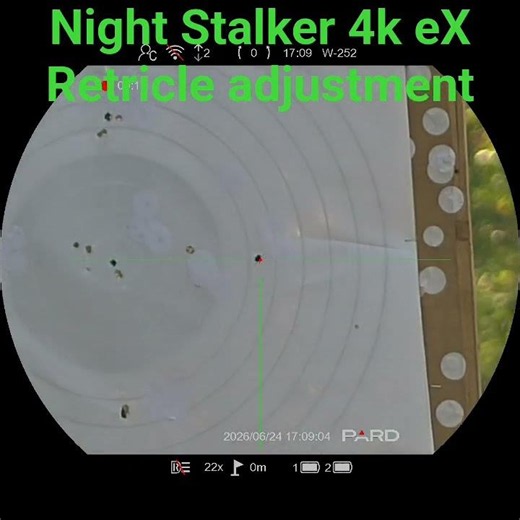 Retricle adjustment - Pard Night Stalker 4k eX that simple 👌 #pard #nightstalker4keX #retricleadjust